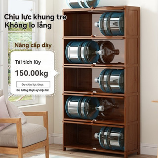 Kệ sách đứng nhiều tầng đơn giản - Tủ sách có cửa chống bụi - Kệ lưu trữ treo tường