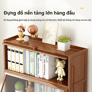 Kệ sách đứng nhiều tầng đơn giản - Tủ sách có cửa chống bụi - Kệ lưu trữ treo tường