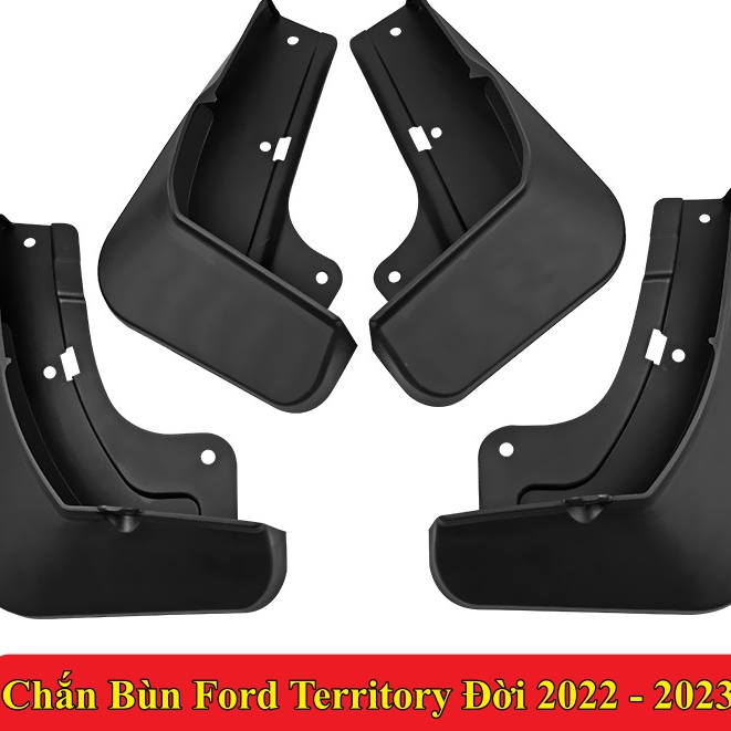 Bộ 4 chắn bùn xe Ford Territory đời 2022 - HIỆN NAY nhựa dẻo cao cấp (tặng kèm ốc vít) - 1 BỘ 4 TẤM