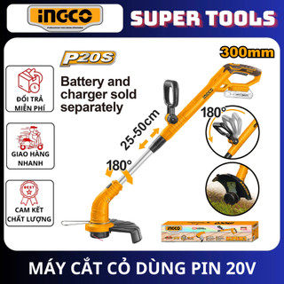 INGCO Máy cắt cỏ dùng pin 20V CGTLI20018 <HÀNG CHÍNH HÃNG>