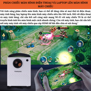 Máy Chiếu mini Yamazaki A9 PRO, T9 PRO HD 4K Android TV 9.0 Độ Sáng 380 - 420 ANSI Bluetooth 5.3