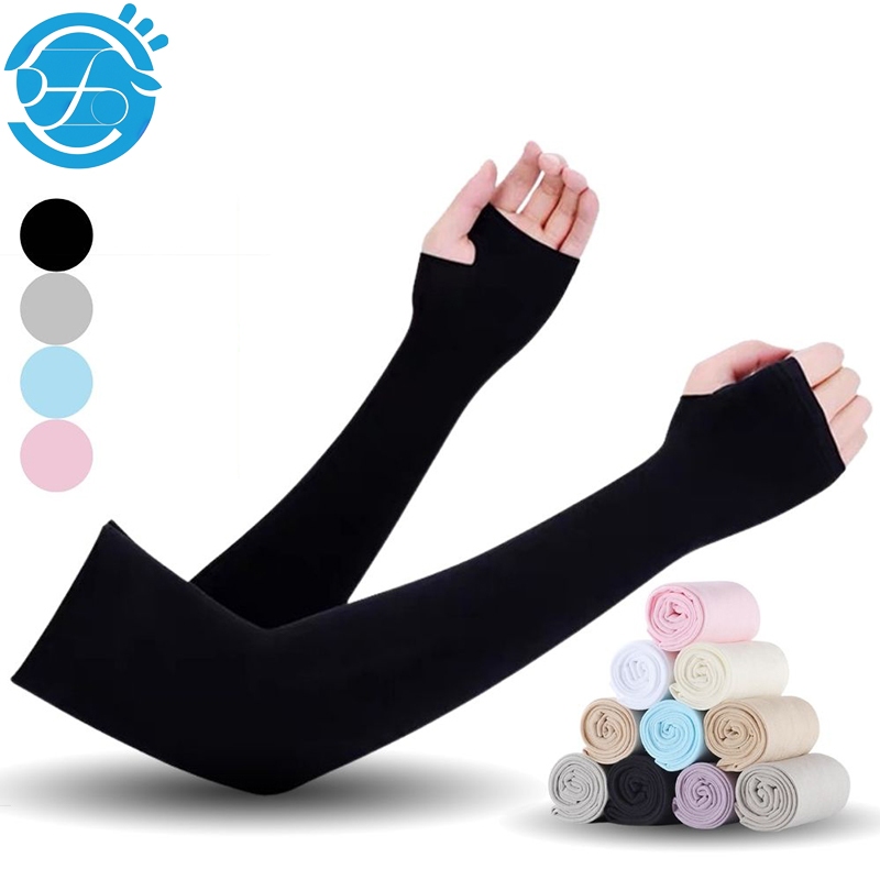 Găng Tay Chống Nắng Nam Nữ UV UPF50+ Cao Cấp Luxury Xỏ Ngón, Không Xỏ Ngón Thun Lạnh Co Giãn 4 Chiều