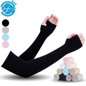 Găng Tay Chống Nắng Nam Nữ UV UPF50+ Cao Cấp Luxury Xỏ Ngón, Không Xỏ Ngón Thun Lạnh Co Giãn 4 Chiều