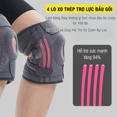 Băng Bảo Vệ Đầu Gối GOOD 830 Cao Cấp Bó Gối Thể Thao Có Thanh Trợ Lực Giúp Phòng Tránh Chấn Thương Khi Chơi Thể Thao