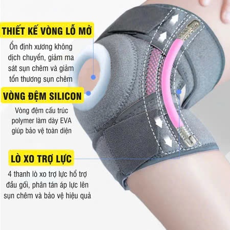 Băng Bảo Vệ Đầu Gối GOOD 830 Cao Cấp Bó Gối Thể Thao Có Thanh Trợ Lực Giúp Phòng Tránh Chấn Thương Khi Chơi Thể Thao
