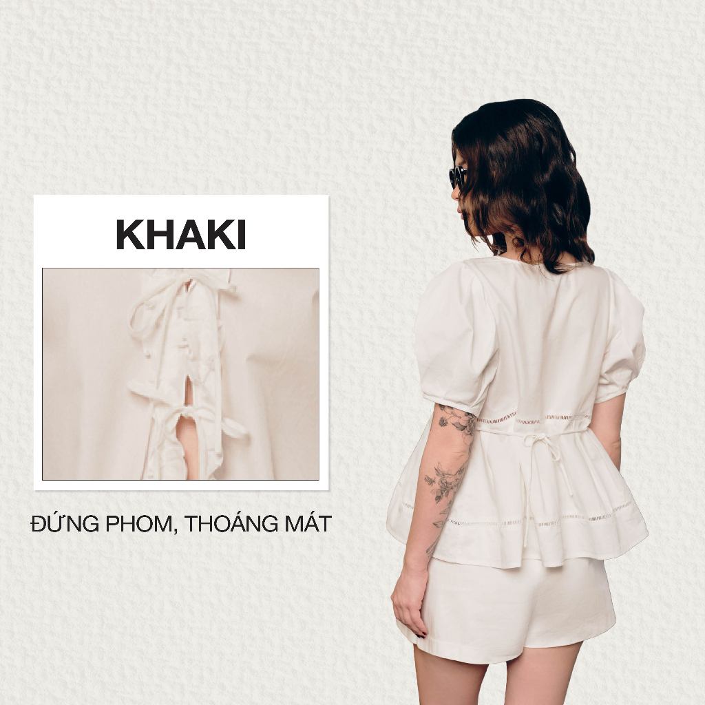 Ảnh DOTTIE - Áo tay dài phối bèo - Trắng - T1099 1