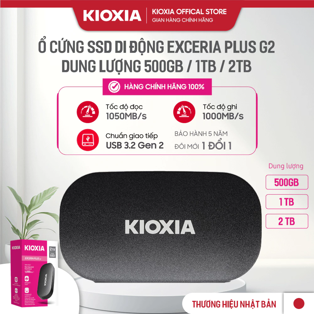 Ổ Cứng Di Động SSD KIOXIA EXCERIA PLUS G2
