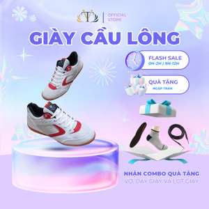 Giày cầu lông, giày thể thao bóng chuyền nhiều size, đế cao su, bám sàn chống trượt [CP0]