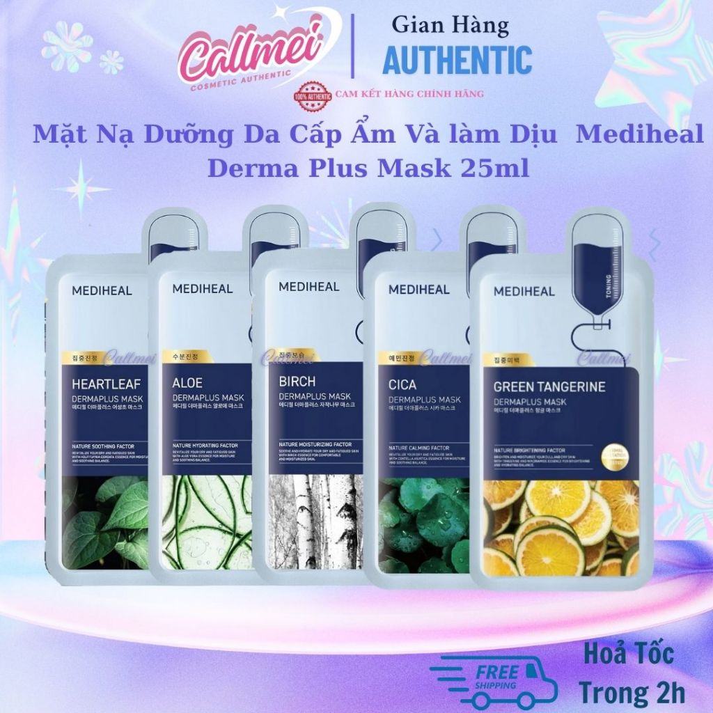 Mặt Nạ Dưỡng Da Cấp Ẩm Và làm Dịu Mediheal Derma Plus Mask 25ml ...