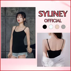 Áo 2 Dây Có Mút Ngực Syliney Kiểu Dáng Sexy Chất Cotton Lạnh Nâng V1 - 2ST