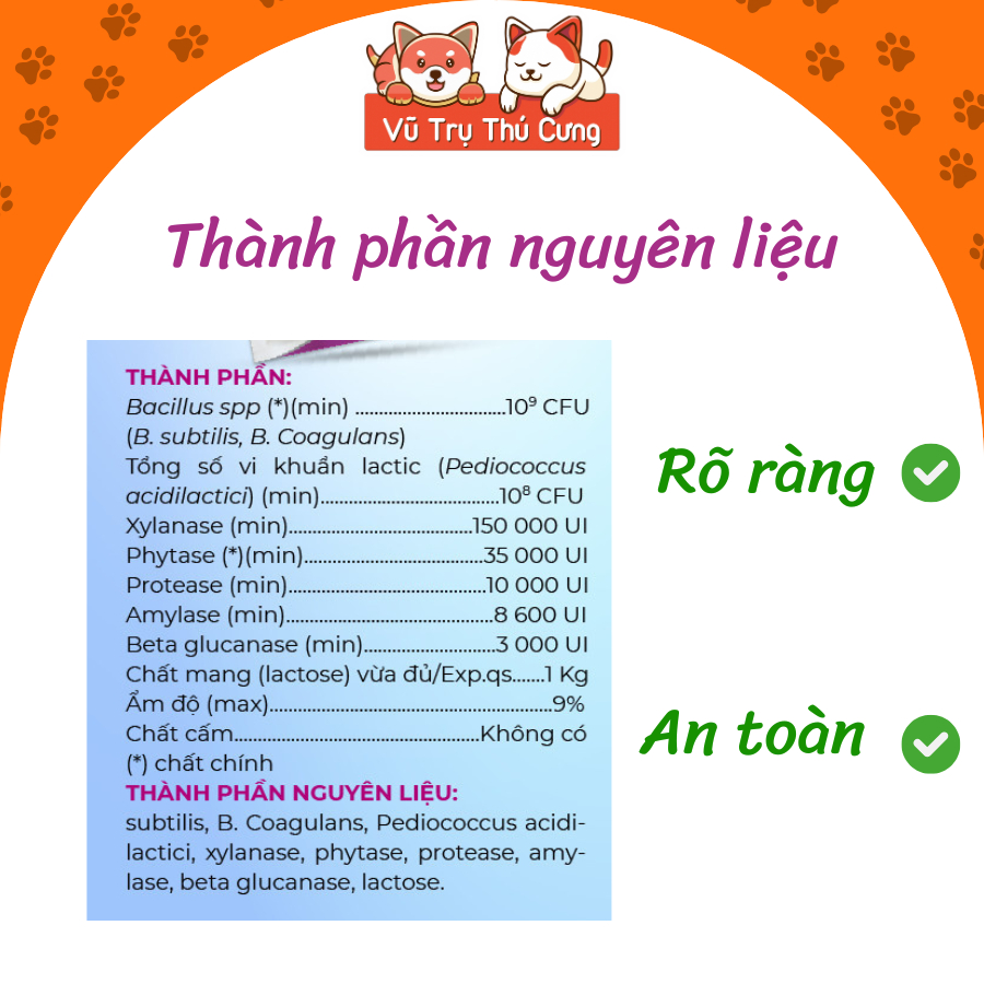 Combo Hộp 50 Gói Men Tiêu Hóa Cho Chó Mèo Probisol 5g