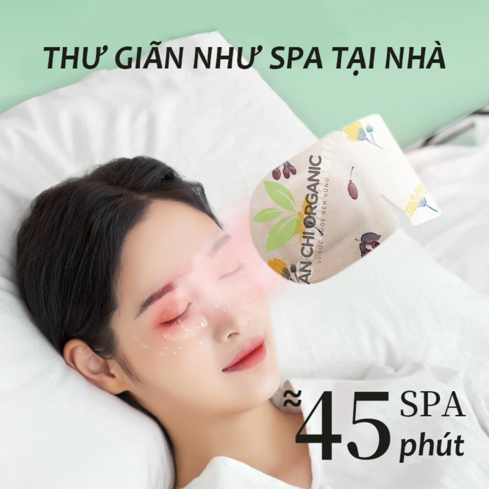 Set 10 Mặt Nạ Xông Hơi Mắt Thư Giãn, Giảm Mệt Mỏi, Ngủ Ngon, Lưu Thông Máu, Mờ Quầng Thâm An Chi Organic