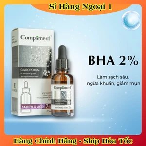 Serum Compliment Salicylic Acid 2% BHA làm sạch sâu, giảm mụn, se lỗ chân lông, kiềm dầu