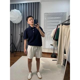 [Mở Bán] Quần Đùi Short Nam Vải Đũi LINEN Trên Gối lưng chun phong cách Old Money NAM