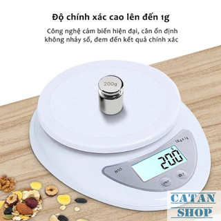 Cân Điện Tử, Cân Tiểu Ly Nhà Bếp 5kg Mini WH-B05 -Cân Thực Phẩm Làm Bánh, Tự Động Tắt-GD829-CanTL5kg