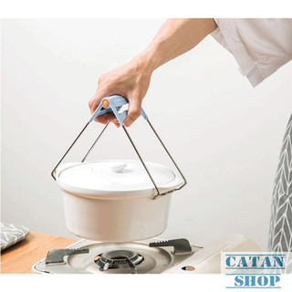 Kẹp Gắp Đĩa Nóng 2 Chân Inox Tay Cầm Nhựa Chịu Nhiệt,Dụng Cụ Gắp Bát Tô, Khay An Toàn-GD913-Gap2Chan