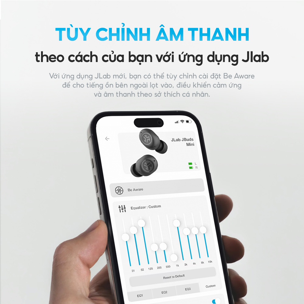 Tai Nghe Bluetooth JLab JBuds Mini True Wireless - Siêu Nhỏ Gọn, Nhét Tai, Pin 20H, Móc Khóa Tiện Lợi Chính Hãng | BigBuy360 - bigbuy360.vn