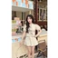 Set đồ nữ, Set áo croptop cổ tròn tay ngắn buộc eo kèm chấn váy chữ A có chun sau Hoadanbistore