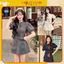 Set đồ nữ, Set áo croptop cổ tròn tay ngắn buộc eo kèm chấn váy chữ A có chun sau Hoadanbistore