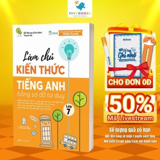 Sách - Tham khảo Lớp 7 - Làm chủ kiến thức tiếng Anh bằng sơ đồ tư duy lớp 7 - TKBooks