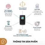 Bộ phát Wifi di động PROLiNK DL7203E, SIM 4G LTE 150Mbps, pin 6000mAH 25h, cổng RJ45, USB 2.0 — ảnh 2