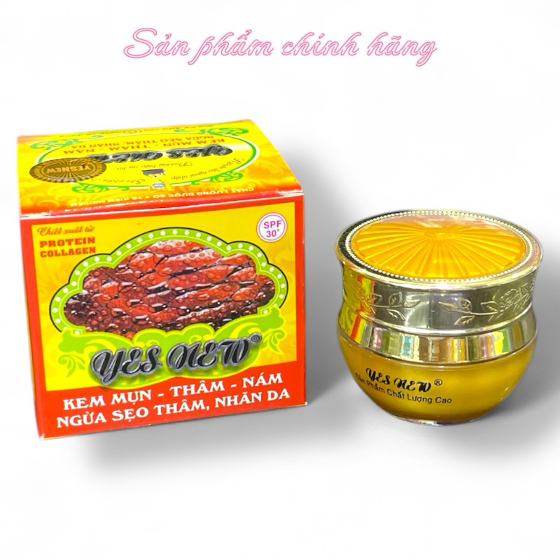 Kem Yes New Mụn Thâm Nám Ngừa Sẹo Thâm, Nhăn Da 15gram Chính Hãng