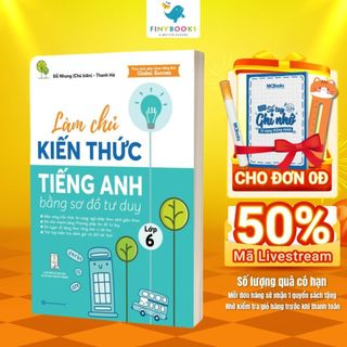 Sách - Tham khảo Lớp 6 - Làm chủ kiến thức tiếng Anh bằng sơ đồ tư duy lớp 6 - Học kèm app