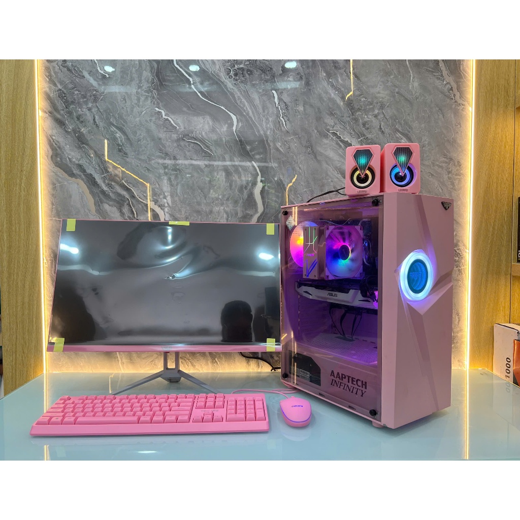 Trọn Bộ Máy Tính Chơi Game Full Hồng i7 4770 |16GB | 512GB | GTX
