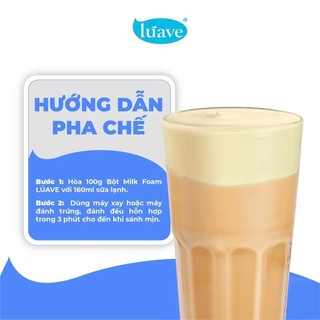 Bột Foam Phô Mai LÚAVE - Túi 500g - Tạo Lớp Kem Mặn Ngọt Cân Bằng, Mịn Mượt