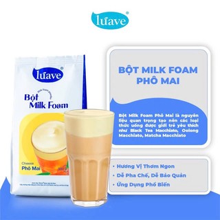 Bột Foam Phô Mai LÚAVE - Túi 500g - Tạo Lớp Kem Mặn Ngọt Cân Bằng, Mịn Mượt