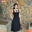 Đầm thiết kế BEMINE cổ sen giả yếm dáng chữ A phù hợp đi làm, đi chơi-MT10157