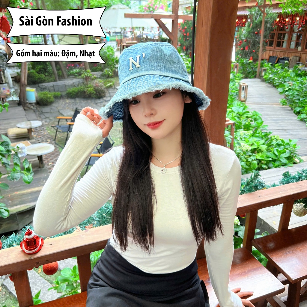 Mũ bucket thêu chữ | Nón vành tròn phong cách Ulzzang form unisex nam nữ SG105
