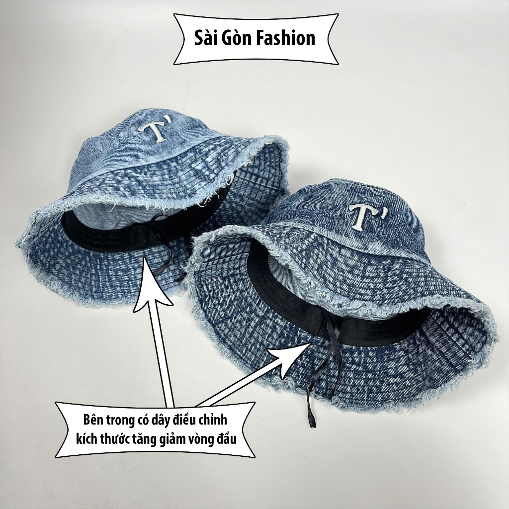 Mũ bucket thêu chữ | Nón vành tròn phong cách Ulzzang form unisex nam nữ SG105