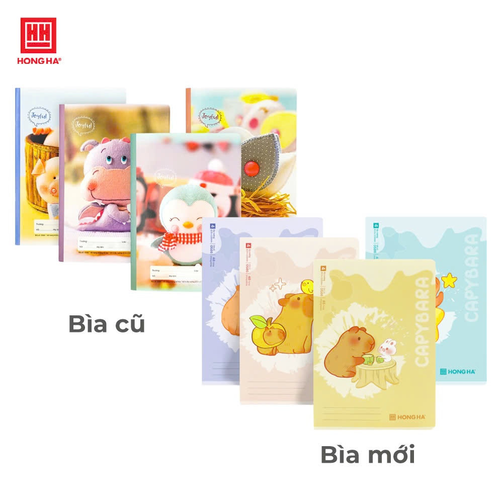 Ảnh Lốc 10 quyển vở 4 ô ly Hồng Hà 48 trang Joyful Hồng Hà 0586 2