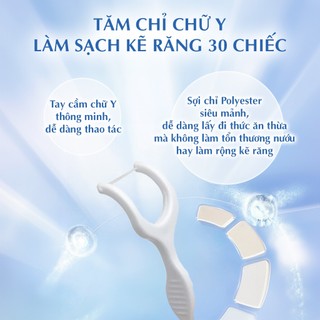 Tăm Chỉ Nha Khoa Dentfine Hình Chữ Y Nhật Bản (Gói 30 chiếc)