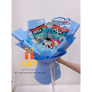 [COMBO HOA SNACK TỐT NGHIỆP] – Bó Hoa Quà Tặng Tốt Nghiệp / Sinh Nhật / Gấu Bông Decor Kẹo Bim Bim Đáng Yêu