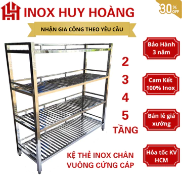 [NGUYÊN KHỐI] Kệ để đồ inox, kệ để đồ nhà bếp nhiều tầng, kệ bếp inox, kệ 3 tầng, kệ 4 tầng, kệ thẻ inox để đồ cao cấp