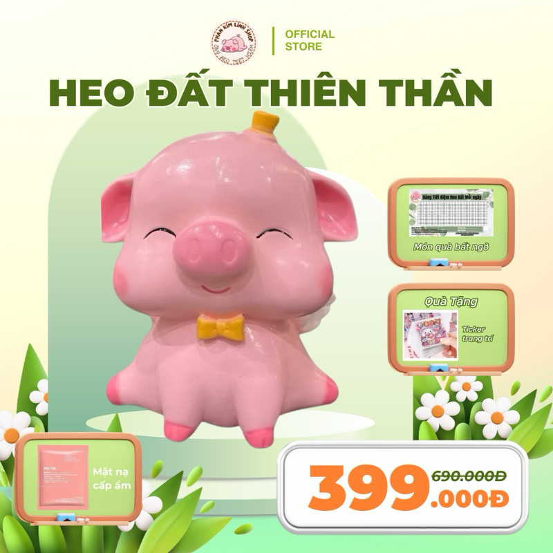HEO THIÊN THẦN NHẮM Mắt tiết kiệm tiền nơ vàng