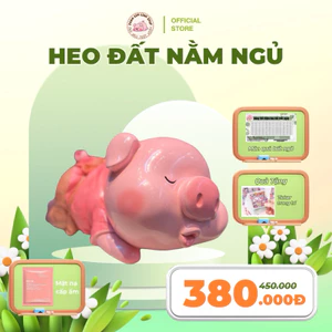 Heo đất màu hồng size lớn 25x35cm