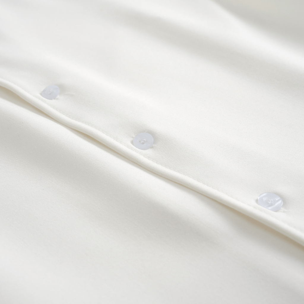 Áo Sơ Mi BUTTON DOWN chất vải Lụa Trơn Cao Cấp, chuẩn Form, Sang Trọng - SHINGHAI
