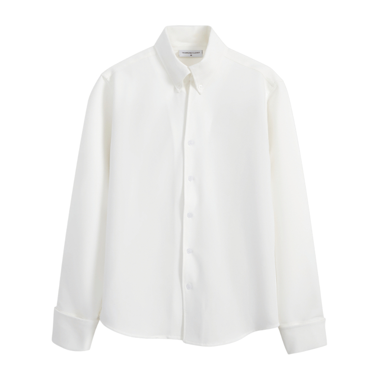 Áo Sơ Mi BUTTON DOWN chất vải Lụa Trơn Cao Cấp, chuẩn Form, Sang Trọng - SHINGHAI