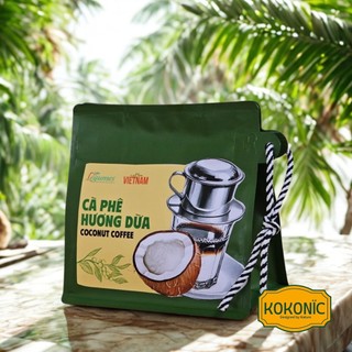 Cà Phê Dừa Légumes 200g – Vietnam Coconut Coffee, Cà Phê Rang Mộc & Dừa Thơm Béo, Không Phẩm Màu