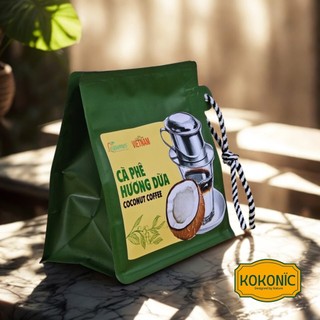 Cà Phê Dừa Légumes 200g – Vietnam Coconut Coffee, Cà Phê Rang Mộc & Dừa Thơm Béo, Không Phẩm Màu