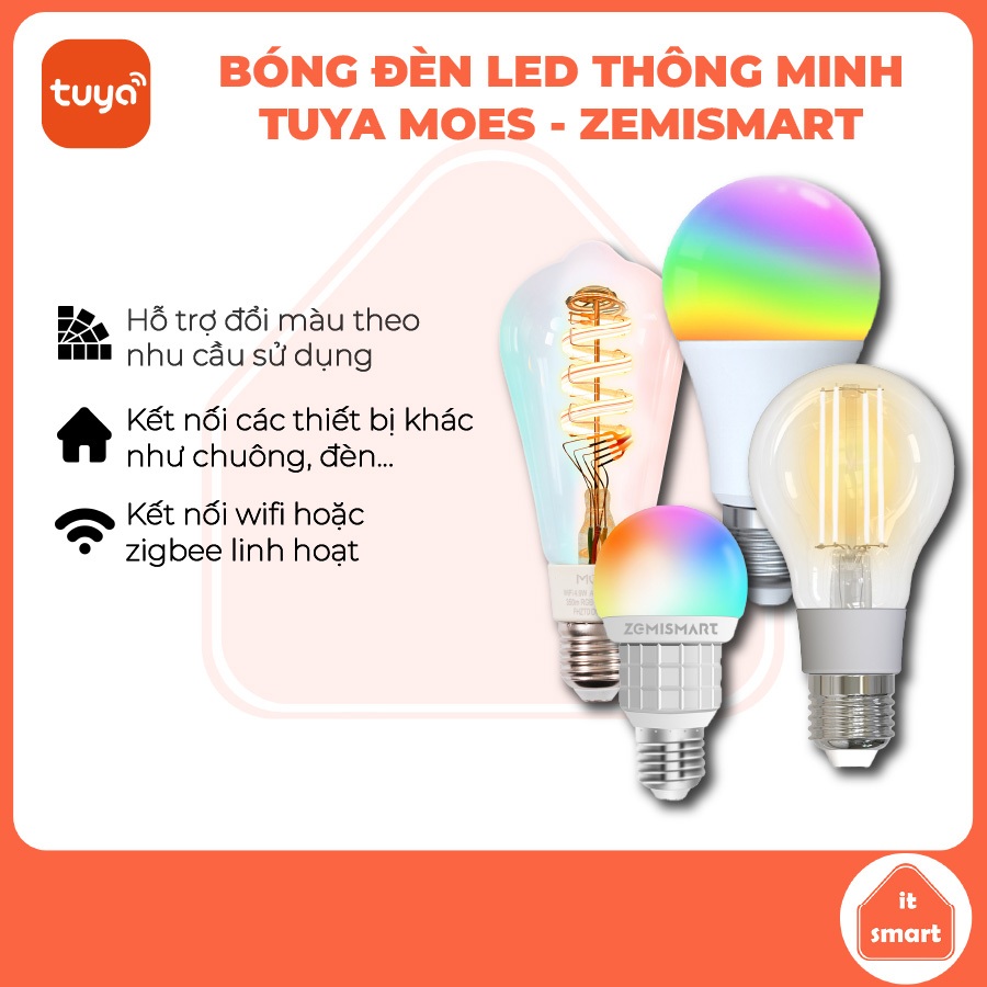 Bóng đèn thông minh MOES Tuya