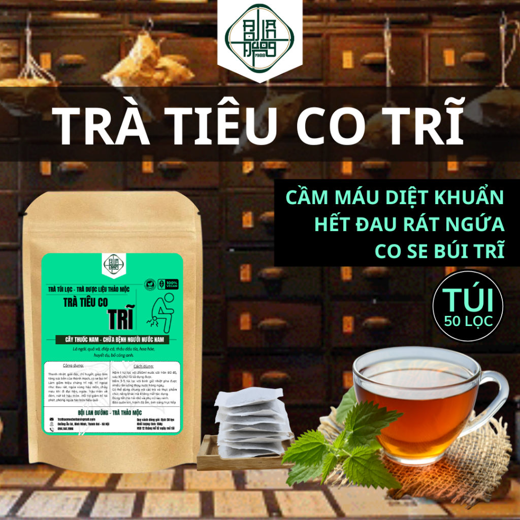 Trà Trĩ Táo Bón - Bội Lan Đường - Túi 50 lọc