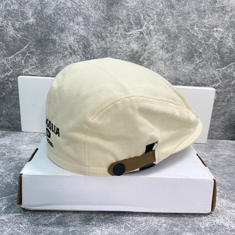 MŨ BERET NAM NỮ  MANG ĐƯỢC 2 KIỂU TRƯỚC SAU ĐIỀU ĐẸP— NÓN KAKI COTTON PHỐI THÊU CHỮ SỐ MẶT SAU CỰC ĐẸP