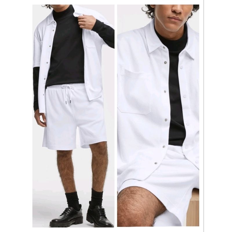 (BomoHouse) Áo sơmi, khoác nam tay ngắn túi ngực ModeOf0ne* dư xịn