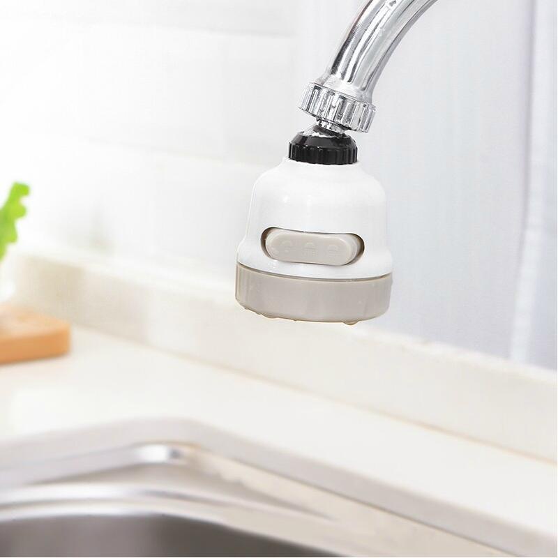 Đầu Vòi Nối 3 Chế Độ Phun Rửa Chén Bát Tăng Áp Xoay 360 Độ