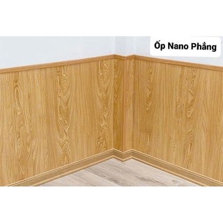 Tấm nhựa ốp tường Nano giả gỗ ( Dài 95cm rông 40cm) có nhận thi công lam sóng