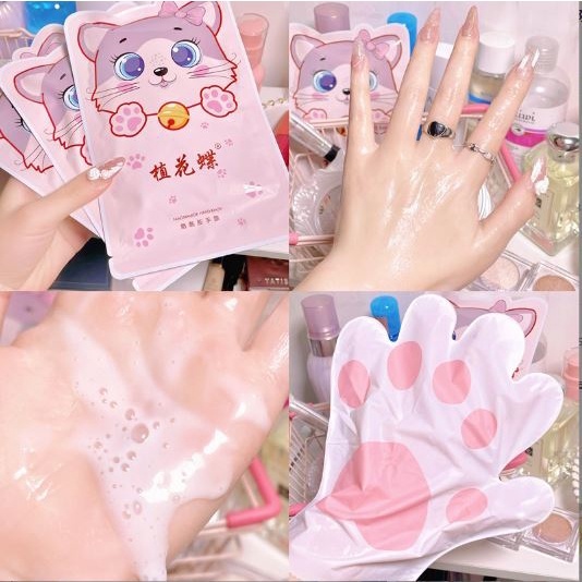 [ RẺ TOP 1] - Combo 10 Mặt Nạ Ủ Tay Con Mèo, Mặt nạ sữa dê, ủ tay Hand Mask Cấp Ẩm Dưỡng Trắng Làm Mềm Da Tay